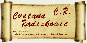 Cvetana Radišković vizit kartica
